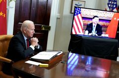 米中首脳会談、対立緩和や協力体制の構築に向け協議へ