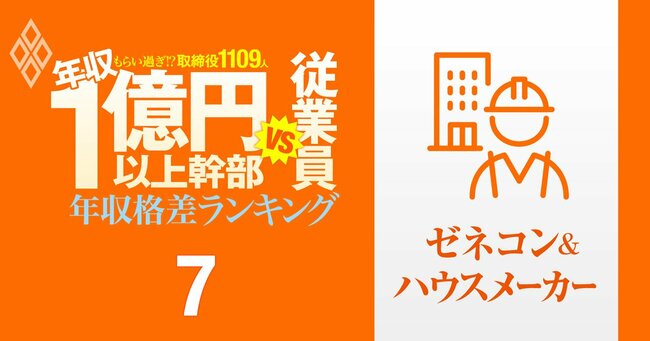 1億円以上稼ぐ取締役1109人はもらい過ぎ!? 「年収1億円以上幹部」と従業員の年収格差ランキング#7