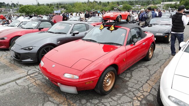 2ケタナンバーのNAロードスターも多かった
