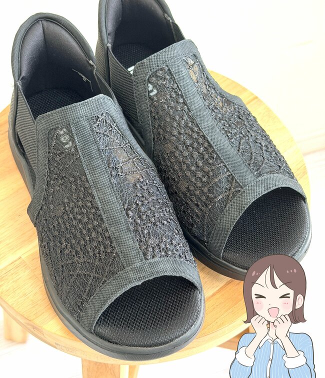 【しまむら】もう普通の靴に戻れないかも…！1969円の「立ったまま履けるシューズ」可愛いのに1時間歩いても疲れにくい！《購入レビュー》