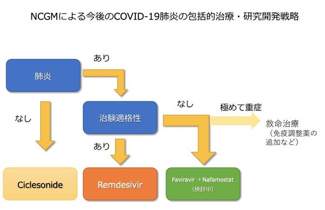 新型コロナウイルス肺炎の治療薬の開発戦略