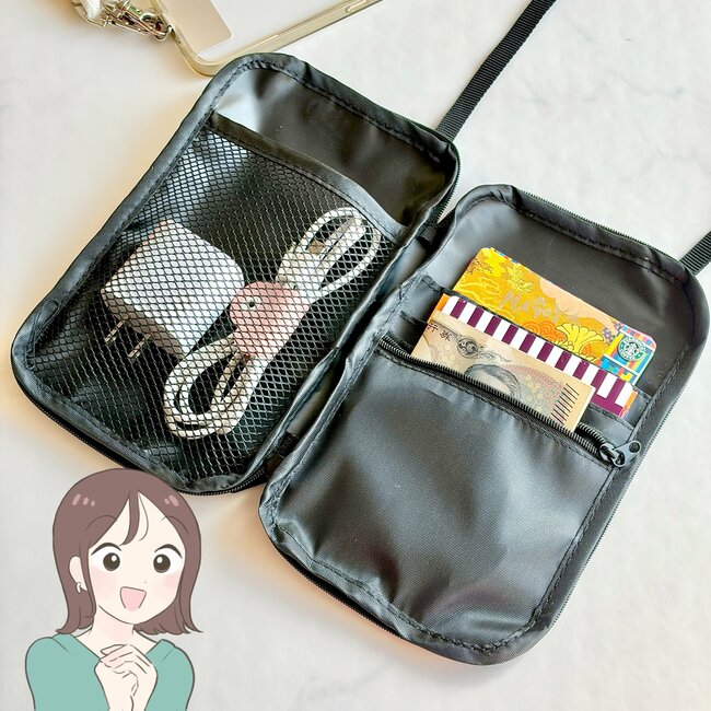 もう普通の財布に戻れないかも…！ダイソーの「手ぶらで持てる財布」カード15枚とスマホが入って天才すぎる！
