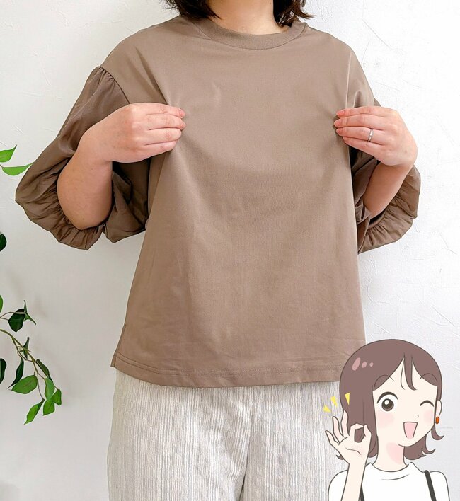 「本当に涼しくて軽い！」ワークマンの“さらさらトップス”二の腕がまるっと隠れるボリューム袖がかわいい！「同僚に褒められました」「袖が可愛くて一目惚れ」