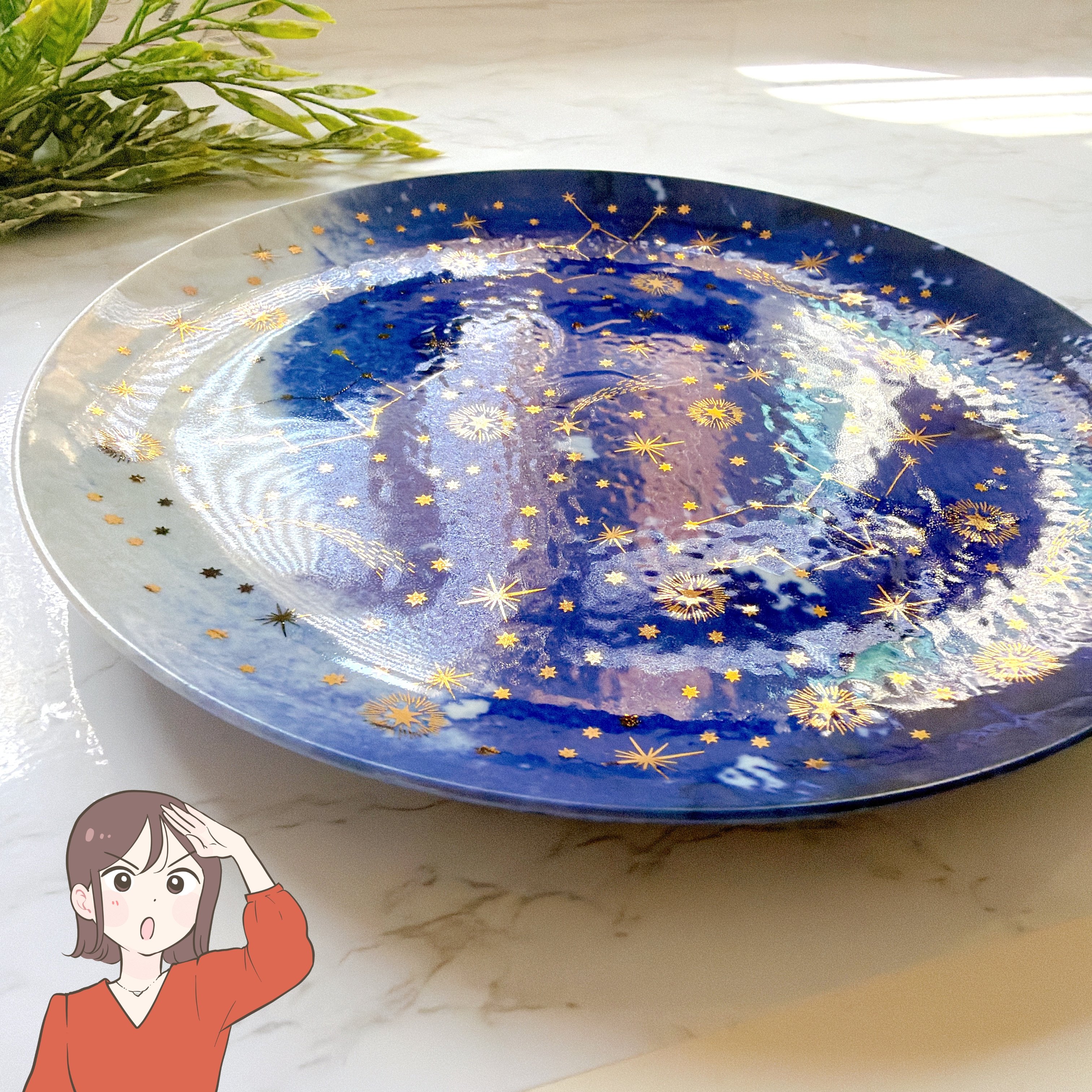 家のお皿、同じもので揃えたい！アフタヌーンティーの“星空みたいな食器”が素敵すぎる！「一目惚れで購入しました」「とてもロマンチック」《購入レビュー》