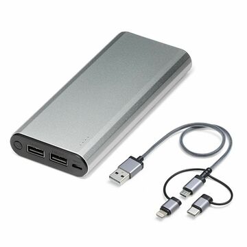 サンワ、容量1万mAhのモバイルバッテリー2タイプとUSB充電器