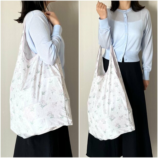 お出かけの必需品になった！アフタヌーンティーの「大容量エコバッグ」花柄デザインが可愛いし、たっぷり入るのも嬉しい！