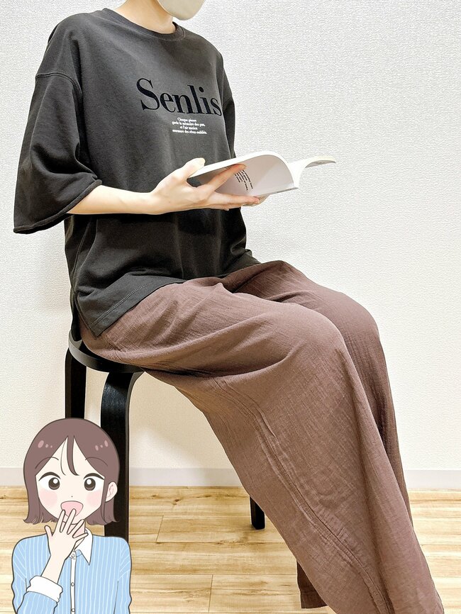 「こんなパンツ探してた」「別のカラーもほしい」無印良品の“楽ちんワイドパンツ”秋までたっぷり着回せる！「はいていて気持ちいい」「脚の形もでません」《購入レビュー》