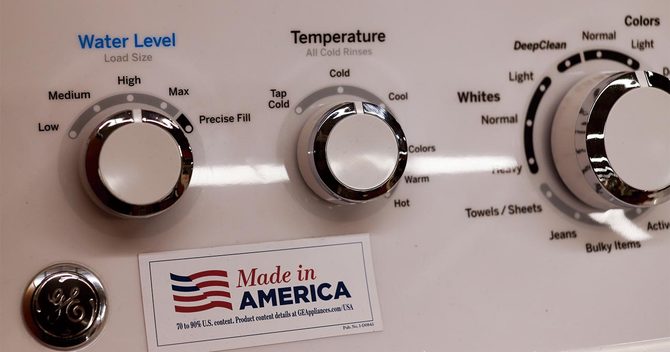 米ゼネラル・エレクトリック製の洗濯機