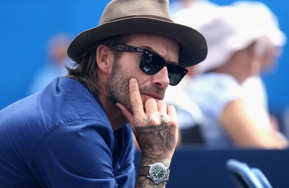 サングラスをかけたデビッド・ベッカム