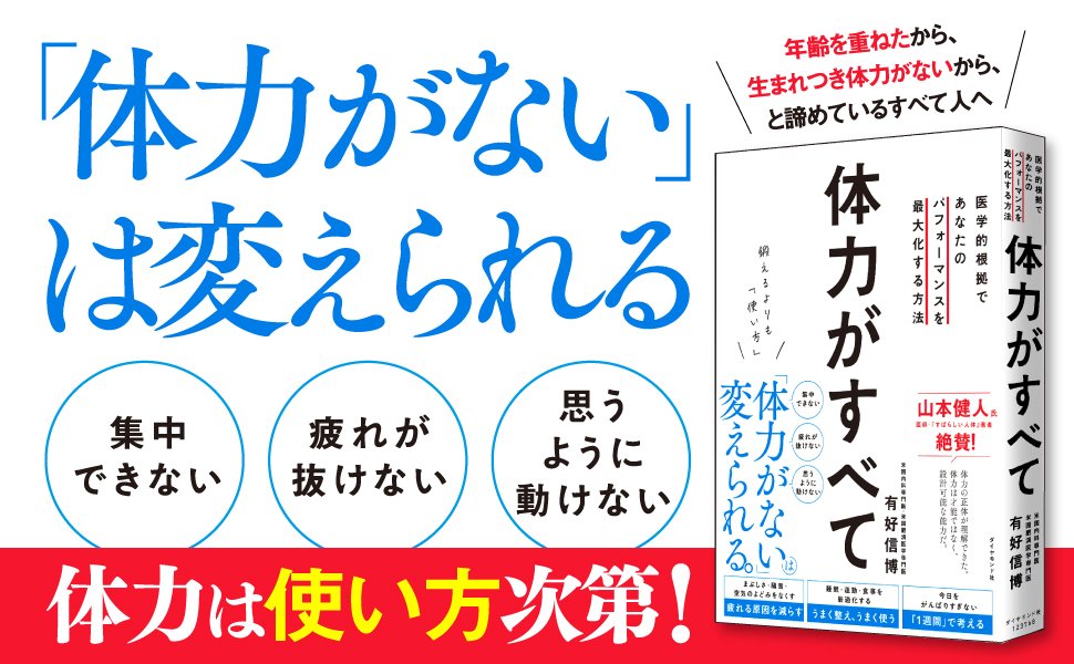 生まれつき体力がないと諦めてないか？ 体力にこそ、戦略を！