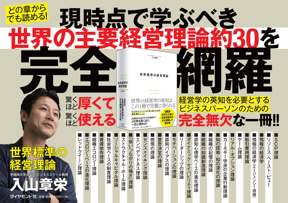 【入山章栄・解説動画】SCP対RBV、および競争の型