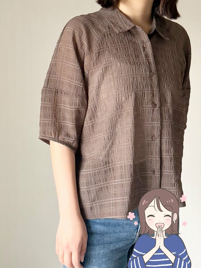 しまむらで見つけた“1639円トップス”→ぽわんとした袖が可愛すぎる！「サッと羽織るだけでオシャレ」