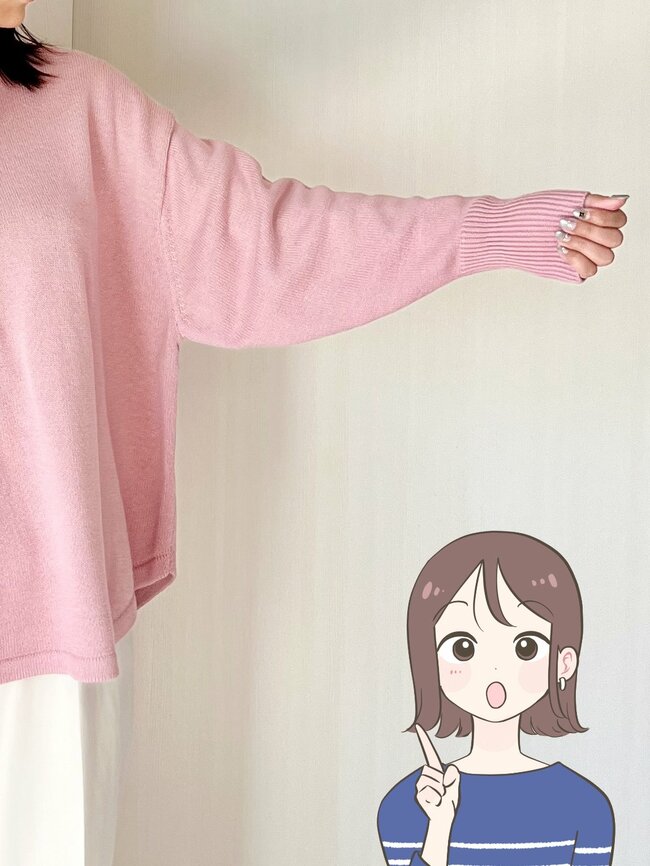 「二の腕がスッキリ見え」グローバルワークの“2200円ニット”ぽわんとした袖が可愛い！「細見えします」「とてもお気に入り」