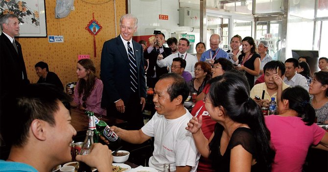 バイデン次期米大統領は、副大統領時代に中国・北京のB級グルメ店を訪れていた(写真は2011年8月撮影)