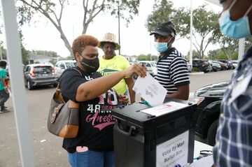 米大統領選後の偽情報、当局が警戒