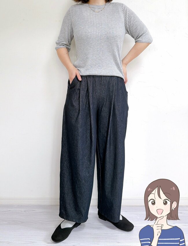 もう普通のパンツに戻れないかも。ワークマンの「伸びるワイドパンツ」ゆったり体型カバーできて楽ちんすぎる！《購入レビュー》