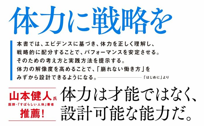 生まれつき体力がないと諦めてないか？ 体力にこそ、戦略を！