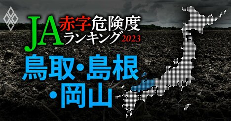 【鳥取・島根・岡山】JA赤字危険度ランキング2023、6農協中5農協が赤字の異常事態