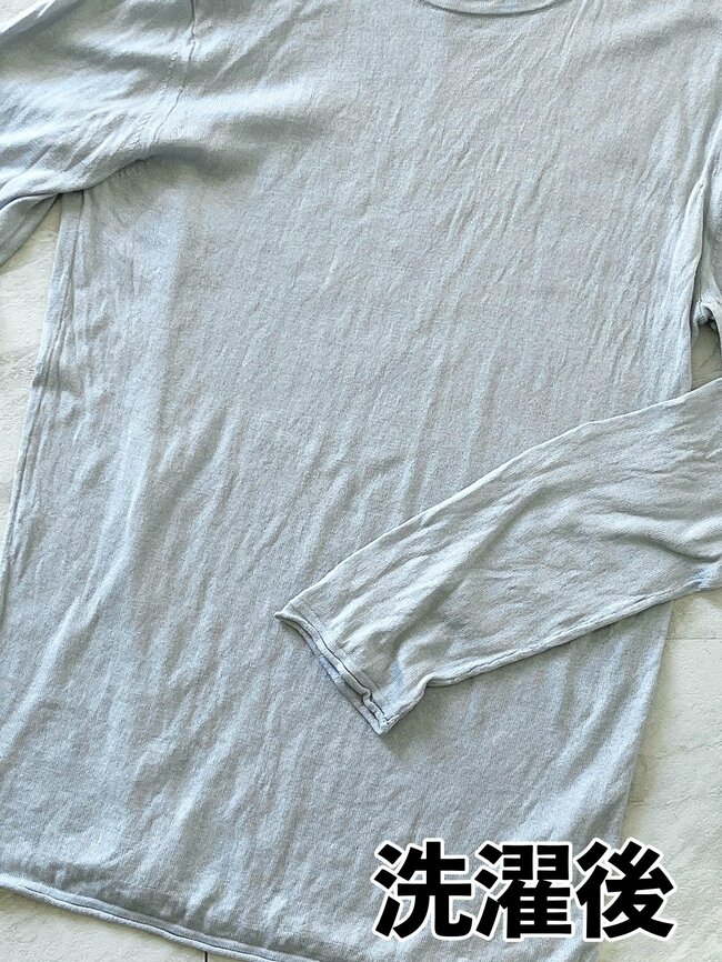 絶妙な透け感がたまらない!無印良品の「ふんわりトップス」華奢見えする上に、ロングシーズン着回せます!