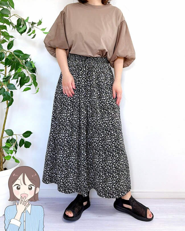 「涼しい！」「2枚目です」ハニーズの“スカートみたいなパンツ”ひんやり冷たくて気持ちいい！「サラサラの薄い生地なので、真夏にピッタリ」