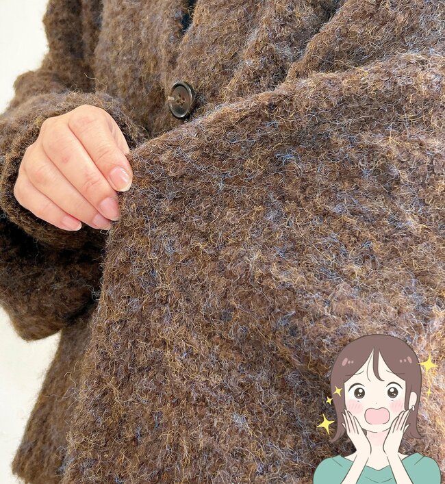 シルエットが可愛すぎる…！cocaの「ふわもこカーディガン」ゆったり体型カバーできるし、2990円はコスパいい！