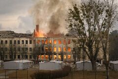 ロシア、ウクライナの首都キエフに爆撃再開