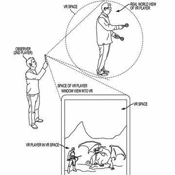 ソニー、VR内の様子を見る特許を申請