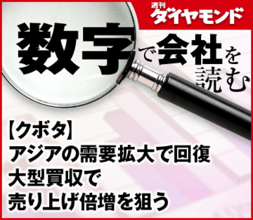 【クボタ】アジアの需要拡大で回復大型買収で売り上げ倍増を狙う