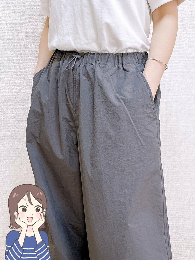 「売れてる理由がわかります」「フォルムがとにかくかわいい」無印良品の“ふんわり着痩せパンツ”雨の日でもガンガンはける優れものです！「何色かほしいアイテムです」《購入レビュー》