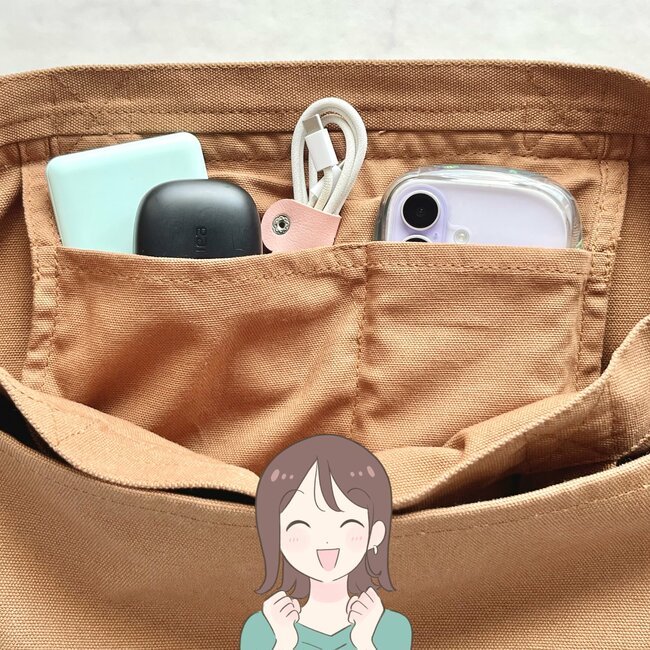 「衝動買いしました」無印良品の“肩らくバッグ”大容量で天才すぎる！「肩に食い込まない」「かわいいので大満足」《購入レビュー》