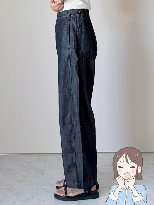 「久々に当たりの商品を見つけた」GUの“美シルエットなパンツ”薄くてはき心地バツグン!「ヘビロテ中です」「色違いで2着買っちゃいました」《購入レビュー》