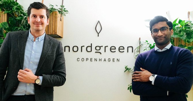 Nordgreen共同創業者でCEOのバジリ・ブラント氏(左)とパスカー・シバム氏(右)