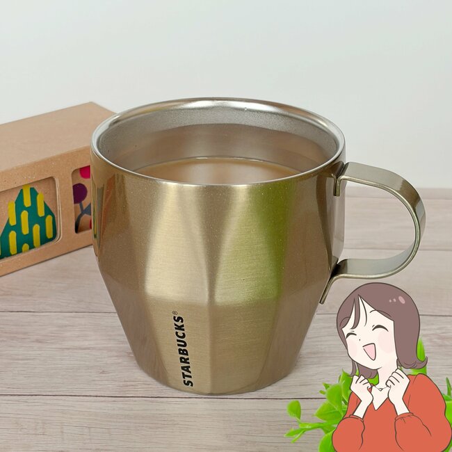 「かわいくて一目惚れ」スターバックスの“きらきら輝くマグカップ”使うたびに幸福感で満たされる~!「たっぷりサイズで形も素敵!」「マグカップだけど飾っておきたい」