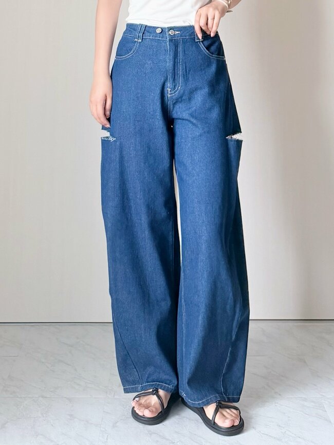 【しまむら】下半身が綺麗に見える！1969円の「脚長ワイドパンツ」ぽわんとしたフォルムがオシャレ！《購入レビュー》