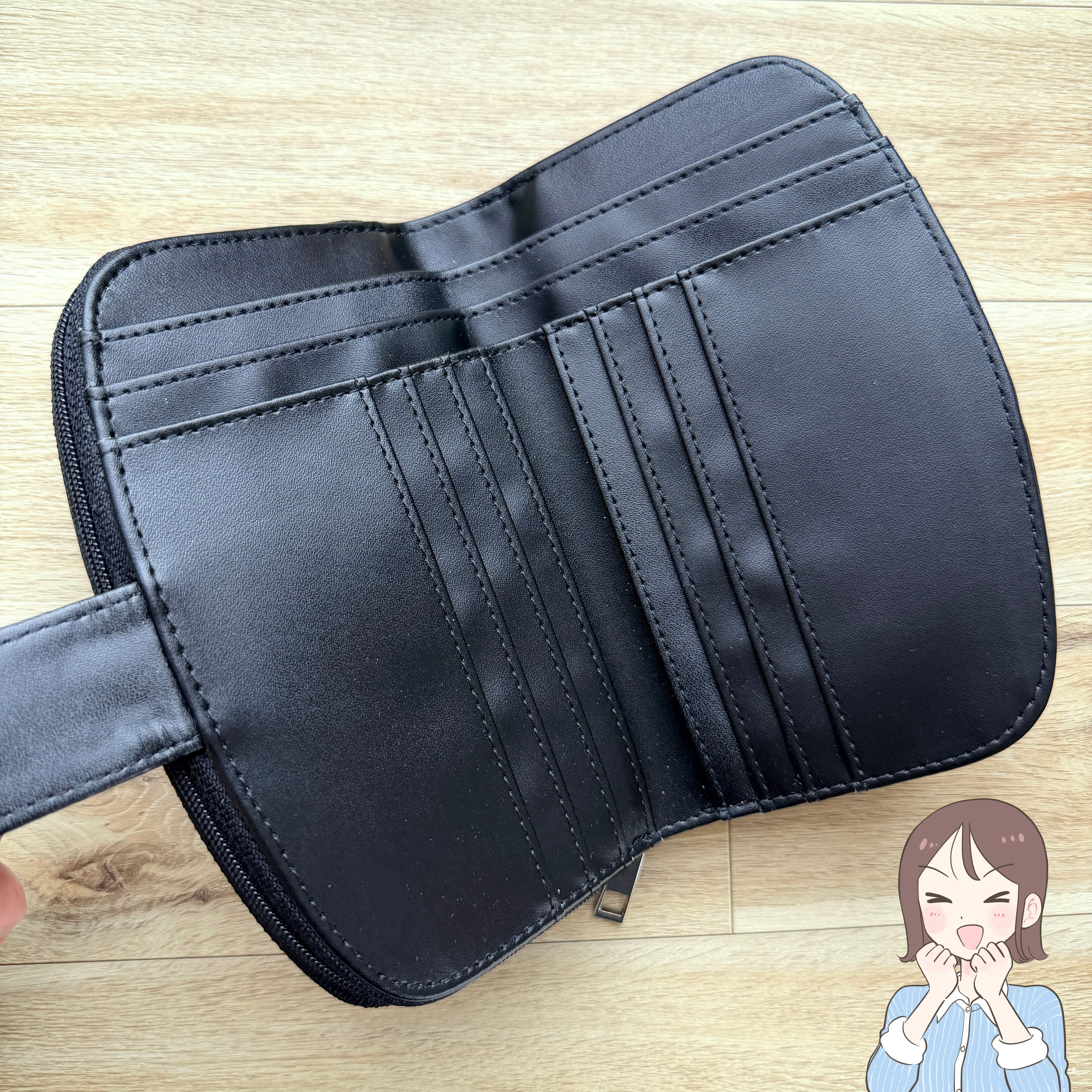 【しまむら】レシートや病院の明細書がすっぽり入って便利！979円の「ポケットたくさん財布」お会計がスムーズになって嬉しい！《購入レビュー》