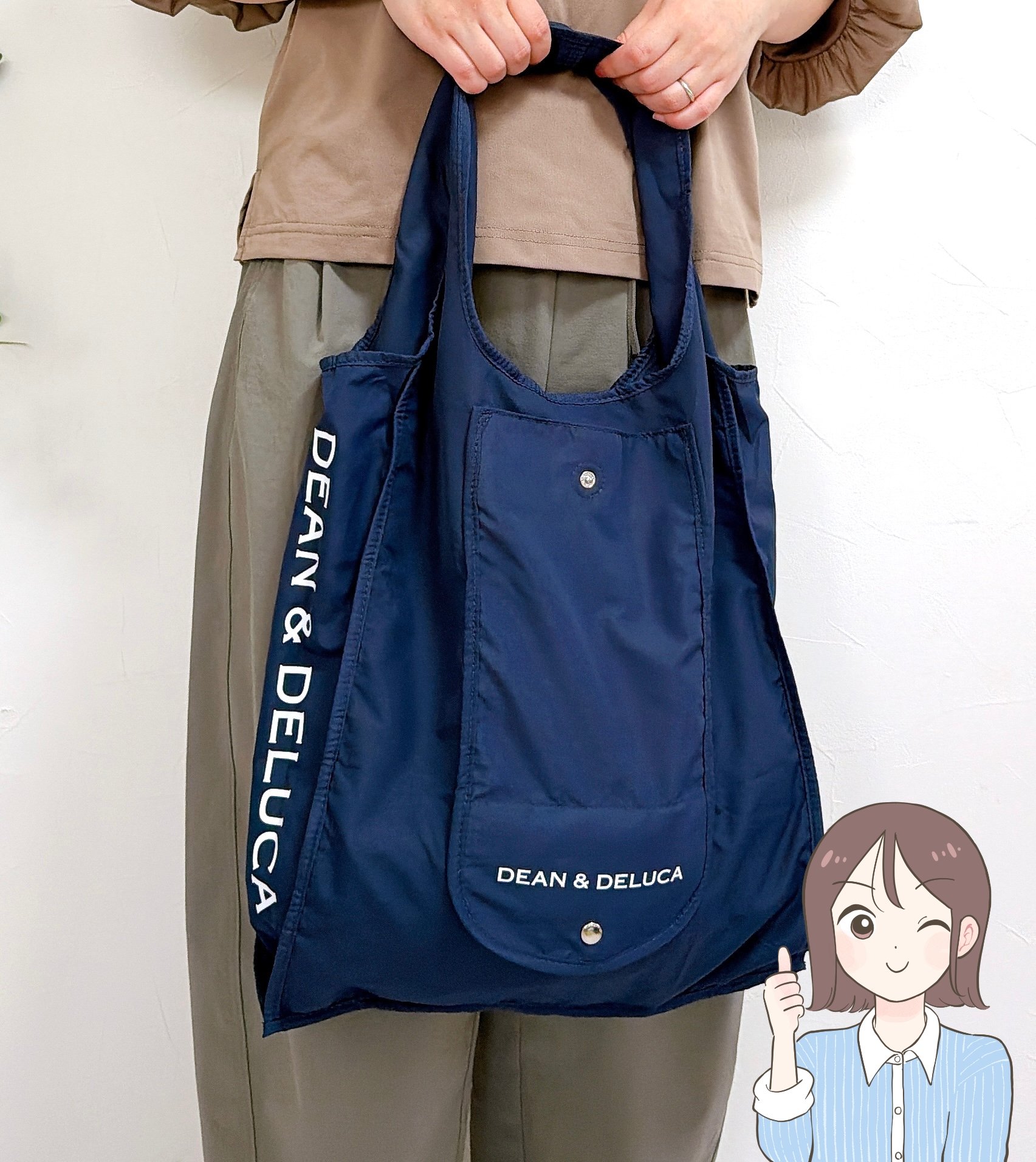 お客さんが次々と手に取っていく…！ディーン＆デルーカの“畳みやすいエコバッグ”がオシャレで優秀！「1番使いやすい！」「これで色違い4個目です」