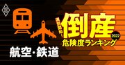 倒産危険度ランキング2022【航空・鉄道25社】4位西武、2位ANA、1位は？