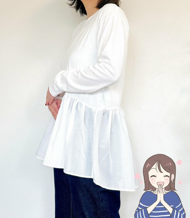 「痩せて見える」グローバルワークの“2490円トップス”重ね着コーデがめっちゃ可愛くなるんです!「お尻も隠れるので一石二鳥」「体型カバーできて重宝」