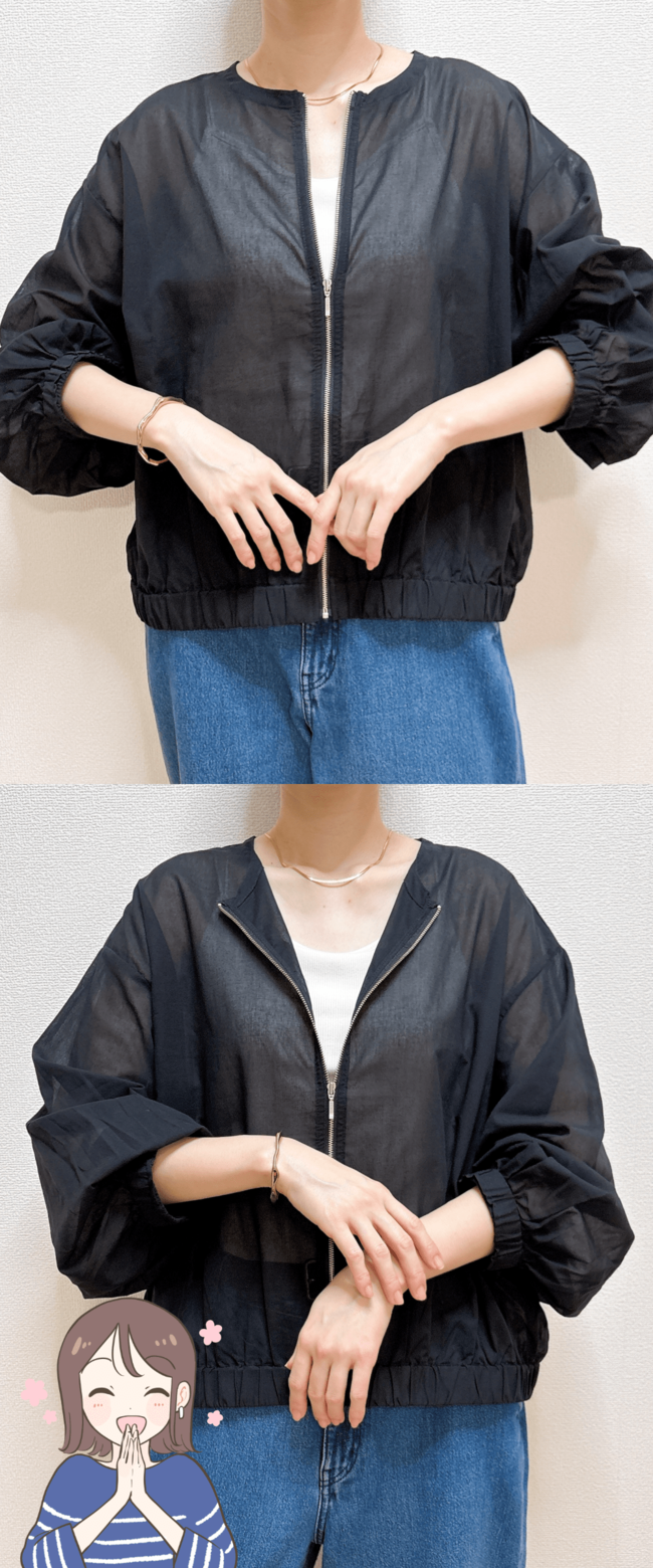 【しまむら】どこにでもサッと羽織れて助かる！2420円の「ふんわり春アウター」ぽわんとした袖がかわいい！