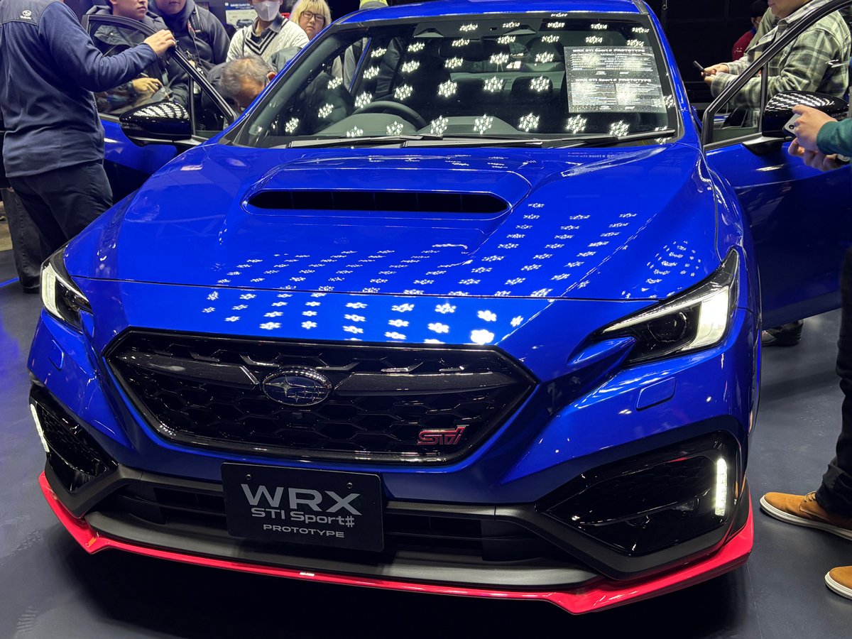 東京オートサロン2026・SUBARUブースに展示した「WRX STI Sport♯」