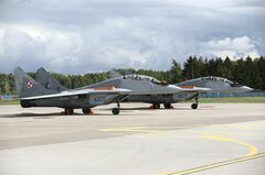 ポーランドの「ミグ29」戦闘機、米国はウクライナへの供与を支持せず