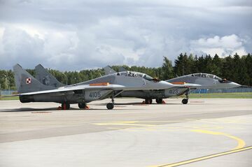 ポーランドの「ミグ29」戦闘機、米国はウクライナへの供与を支持せず