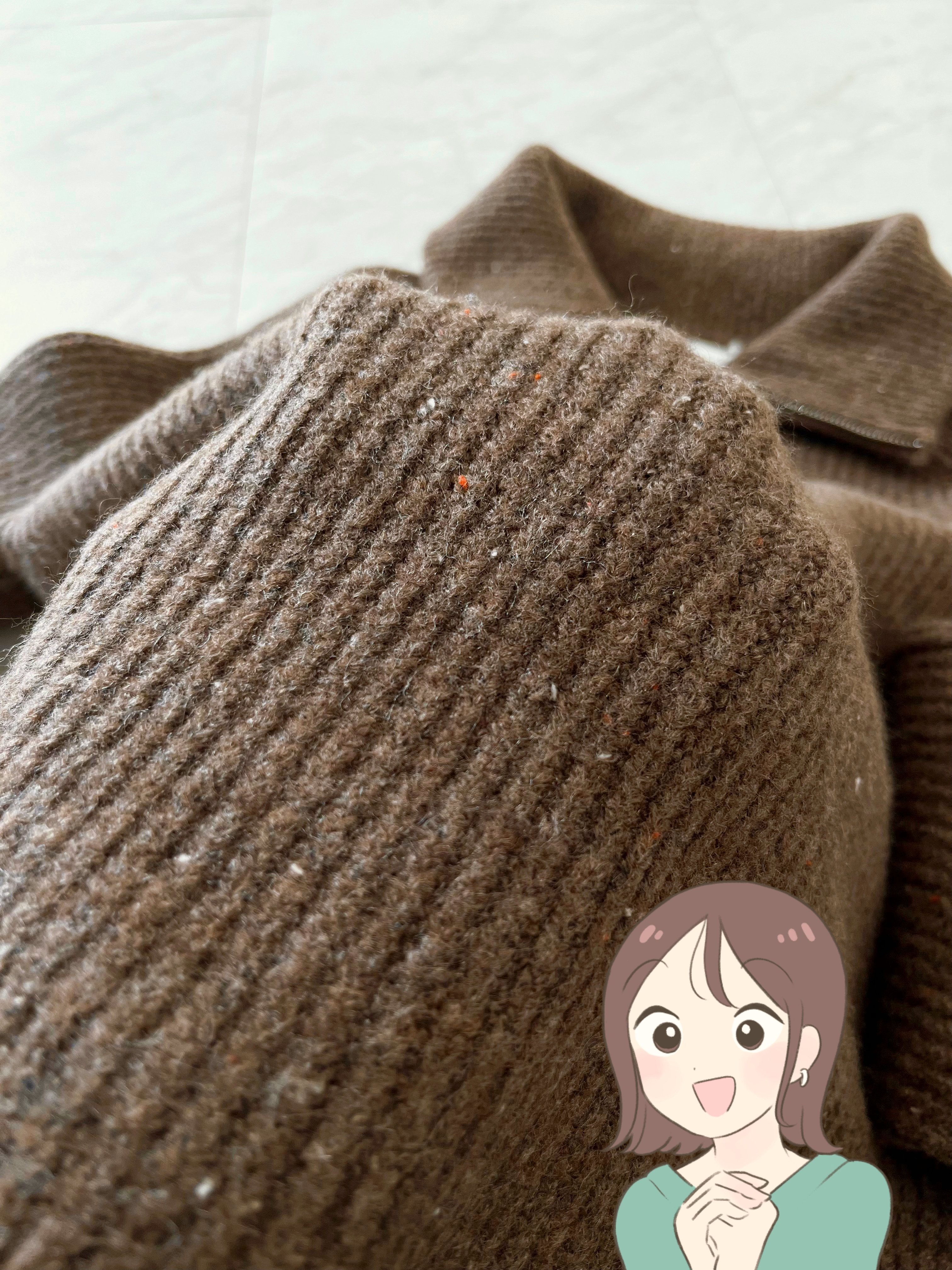 マフラーなしでも暖かい!GUの“ゆったりニット”体型カバーできるのに着回し力も高いんです!「2枚購入した」「色味がとても可愛い」