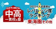 「お得な中高一貫校」ランキング【東海圏その他25校・2025入試直前版】入りやすくて難関大学に強い中高一貫3位は海陽、1位は？