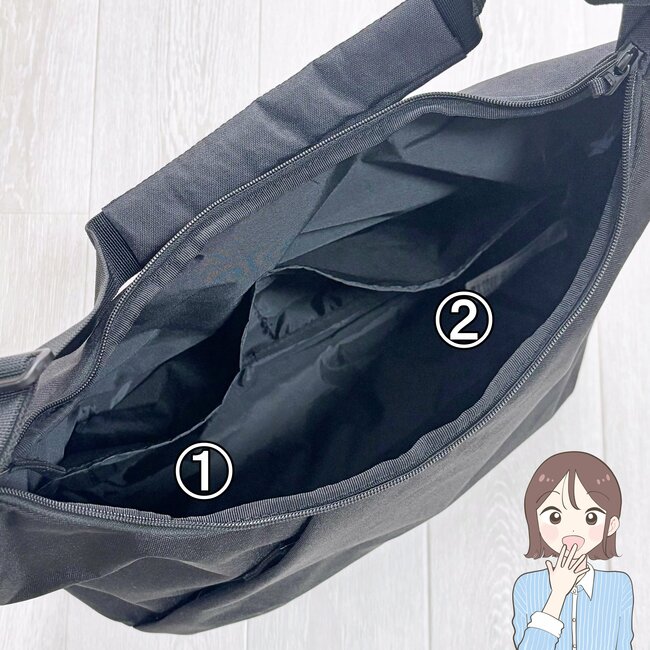 1泊分の荷物が入って優秀！無印良品の「疲れにくい大容量バッグ」ふっくらしたフォルムが可愛い！《購入レビュー》