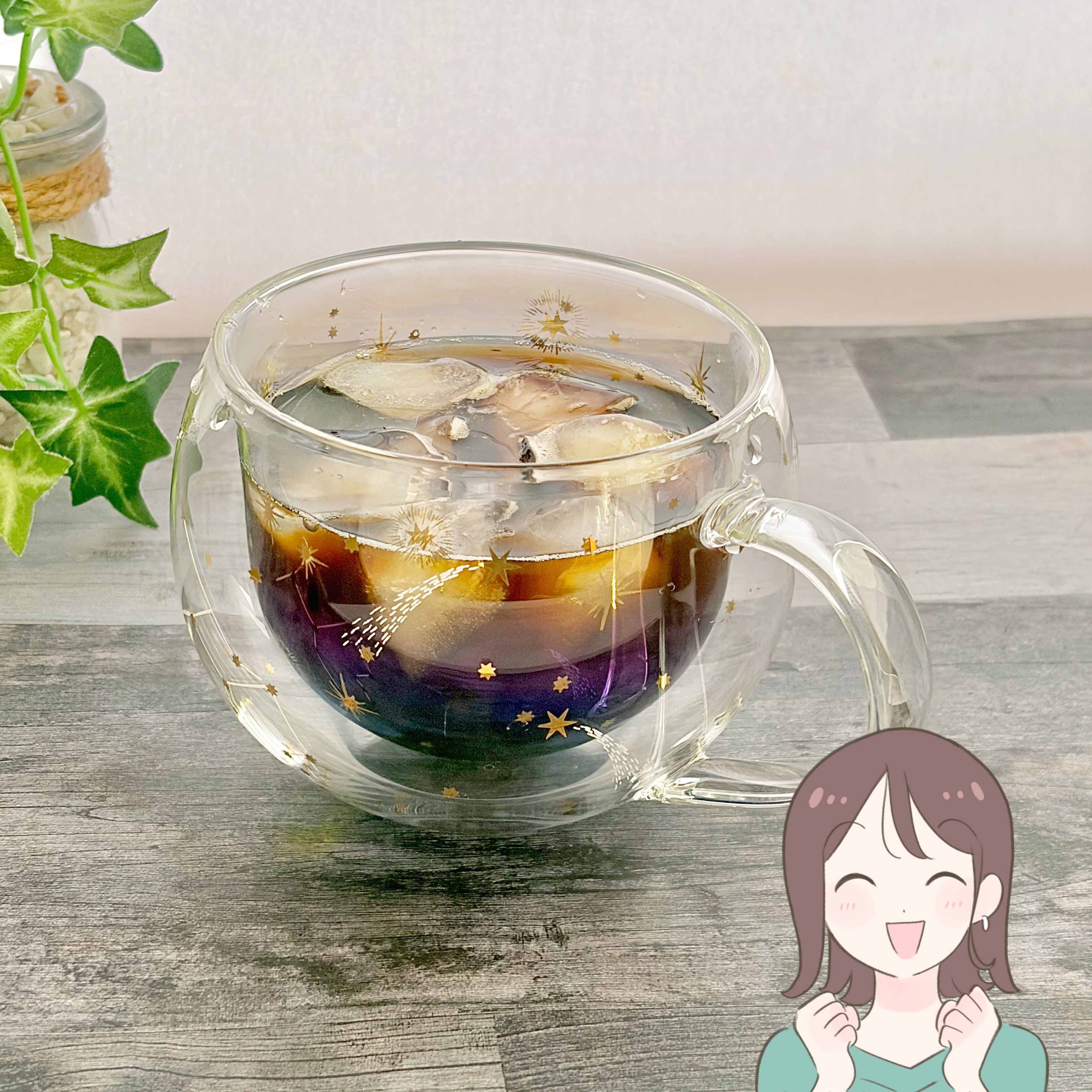 「一目惚れして購入」アフタヌーンティーの“星空みたいなガラスマグ”うっとりする美しさ!「可愛すぎる」「見るだけで癒されます」