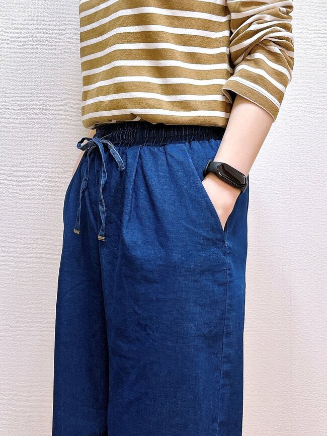 どの角度から見てもシルエットがきれい！しまむらの「脚が長く見えるパンツ」着回し力もバツグンなんです！