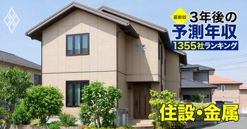 住設・金属業界「3年後の予測年収」20社ランキング【最新版】LIXIL、リンナイの給料は上がる？