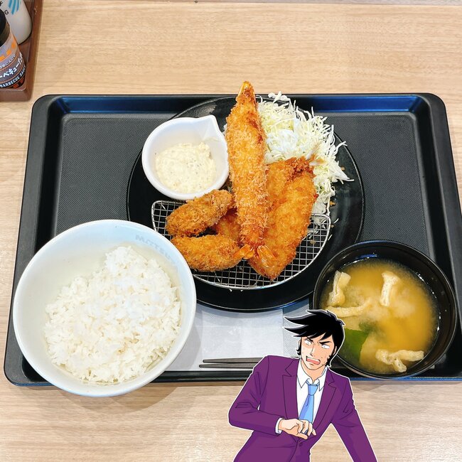 エビフライの大きさにビックリ…!松のやの「揚げ物てんこ盛りメニュー」旨みがスゴくて米が止まらない!