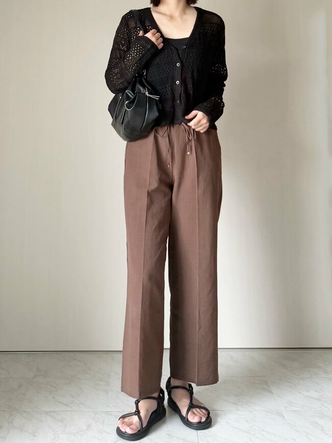 【しまむら】体型カバーの天才！1639円の「ひんやりワイドパンツ」手持ちのトップスに合わせやすい《購入レビュー》